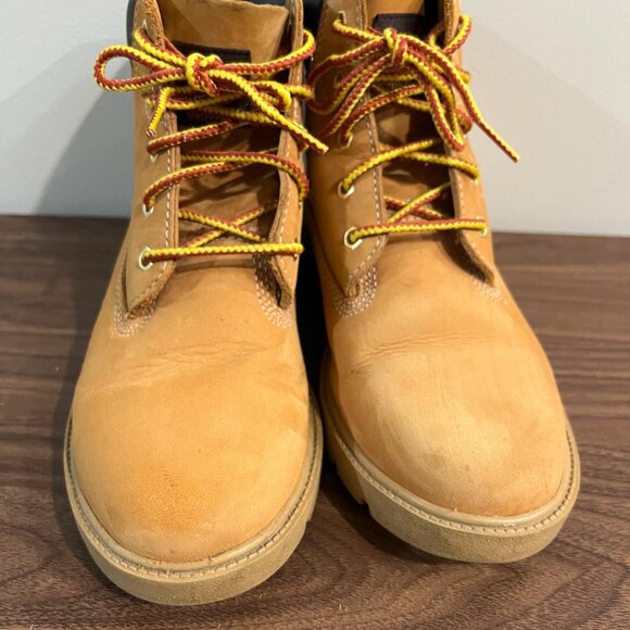 Timberland Big Kids’ Classic 6-Inch Waterproof Boots, Junior Size 5 – Nubuck - Picture 2 of 8